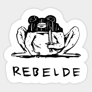 Rebel Frog Sticker